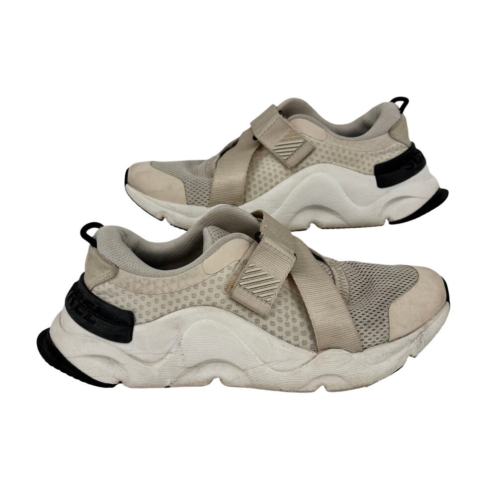 Sorel Kinetic Rnegd Strap Sneakers Womens Size 8.5 Beige Mesh Athletic Casual